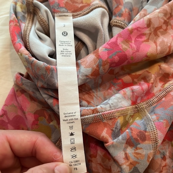 Lululemon Align HR 25” Pant with Pockets Inflorescence Multi - Picture 6 of 6